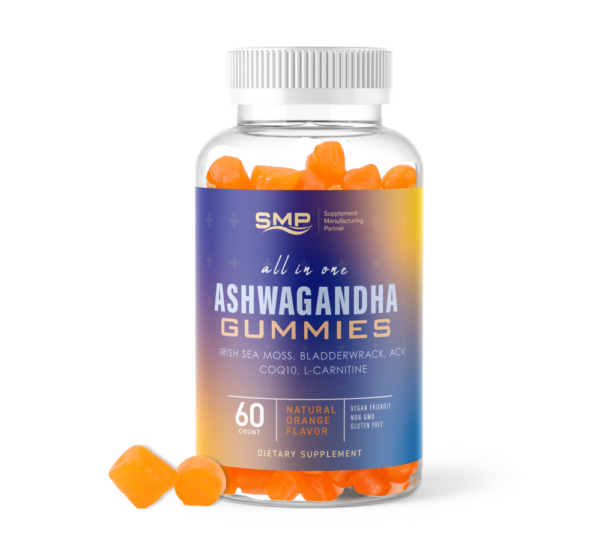 can i take l-carnitine with ashwagandha Private Label Orange Flavor All In 1 Gummies Size:20 ML Kojic Acid, Placenta, & fitness gummy
